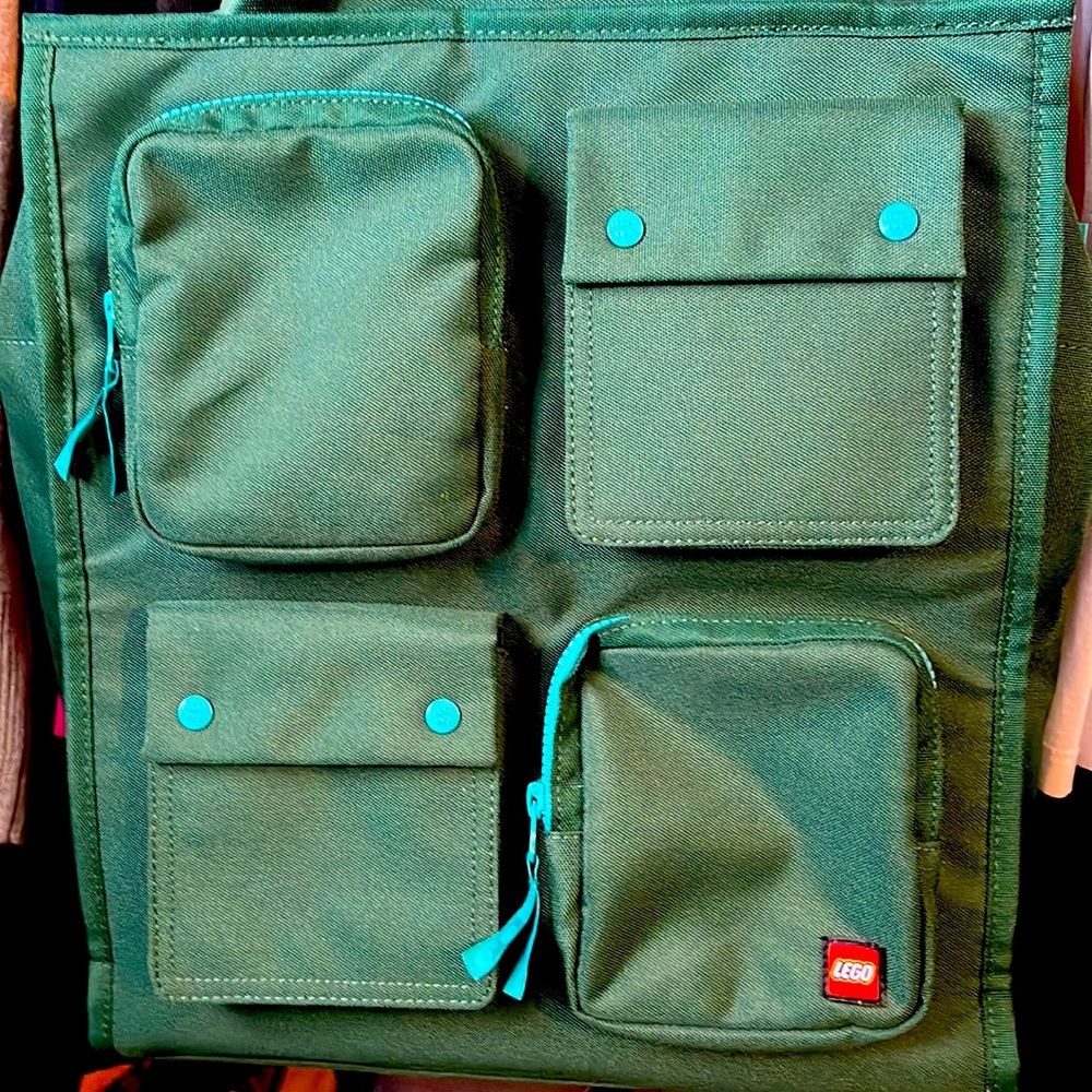 Lego X Target collection - Green tote bag.